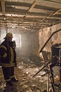 Bild: Das Wohnhaus wurde durch den Brand unbewohnbar. Vor allem im Wohn-/Essbereich ist der Schaden durch direkte Brandeinwirkung betr&amp;auml;chtlich