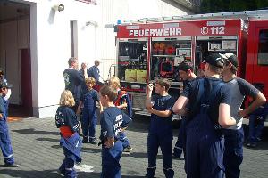 Bild: Besuch bei der Feuerwehr Idar-Oberstein