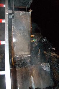 Bild: Im &amp;Uuml;bergangsbereich des Schornsteins war der Brand ausgebrochen