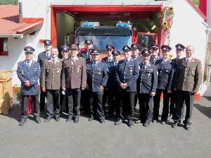 Bild: Einweihung des Feuerwehrfahrzeuges und des An- und Umbaus des Ger&amp;auml;tehauses